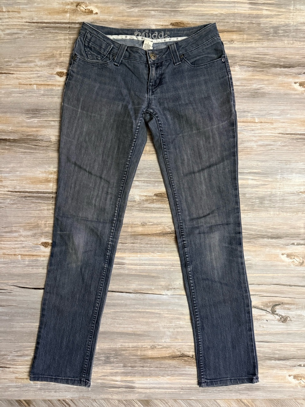 Mudd Jeans Women’s Juniors Size 1 Blue Faded Skinny Stretch Vintage